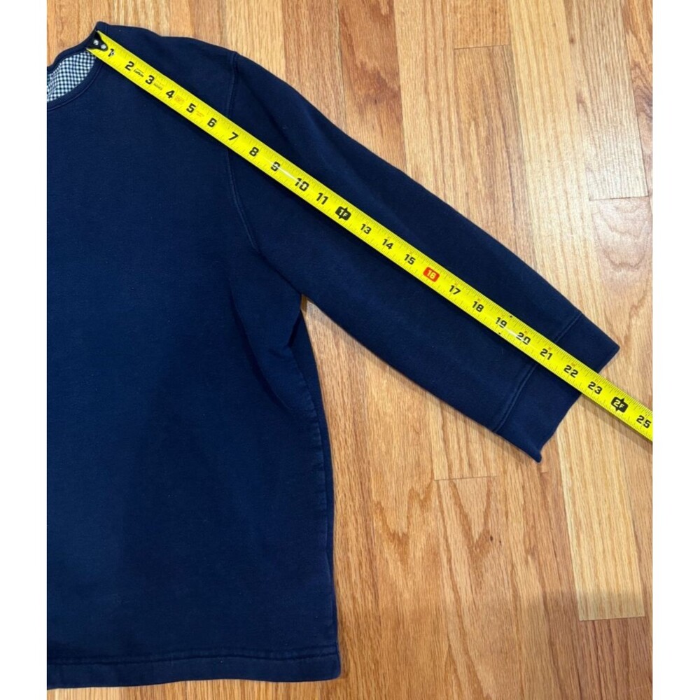 Polo Ralph Lauren Women's Cotton Sweatshirt Cardigan  Jersey with snaps Navy XL - Picture 6 of 11